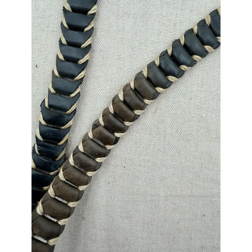 Braided Double Sided Belt S/M